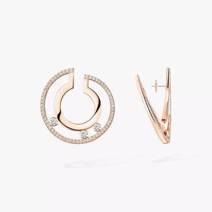 [KELA]MOVE ROMANE SMALL DIAMOND HOOP EARRINGS