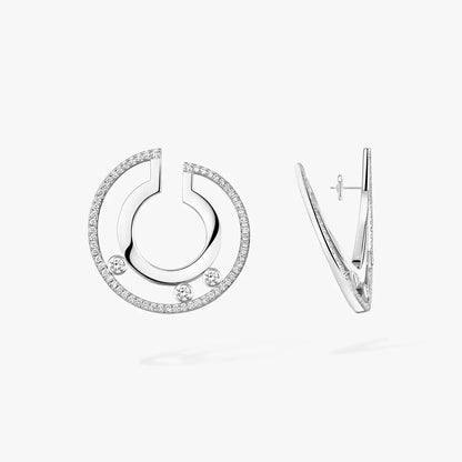 [KELA]MOVE ROMANE SMALL DIAMOND HOOP EARRINGS