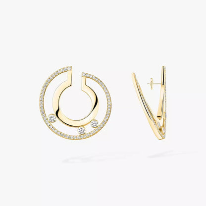 [KELA]MOVE ROMANE SMALL DIAMOND HOOP EARRINGS