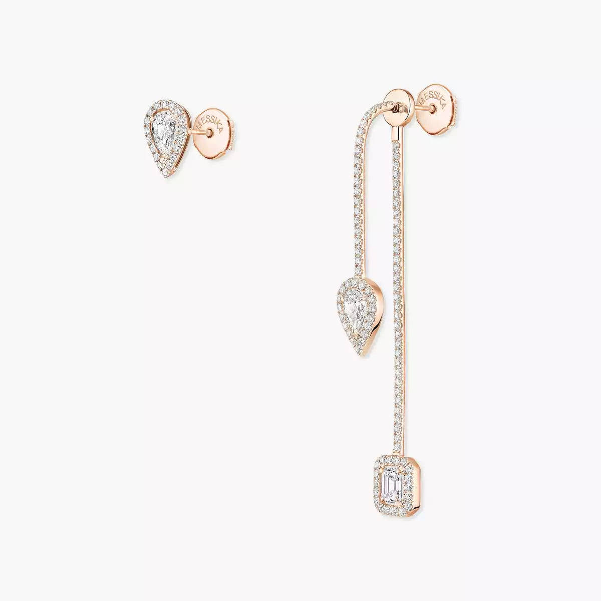 [KELA]MY TWIN DIAMOND DROP EARRINGS