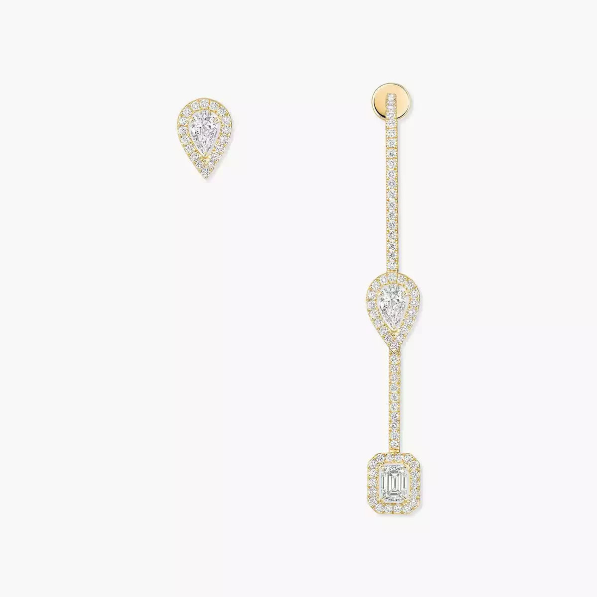 [KELA]MY TWIN DIAMOND DROP EARRINGS