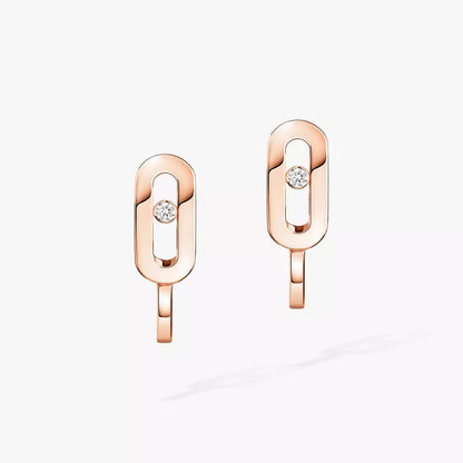[KELA]MOVE CLASSIQUE MINI DIAMOND HOOP EARRINGS