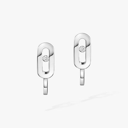 [KELA]MOVE CLASSIQUE MINI DIAMOND HOOP EARRINGS