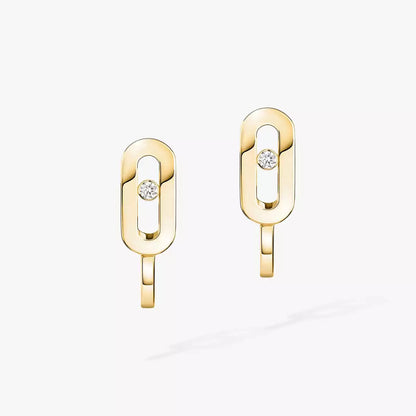 [KELA]MOVE CLASSIQUE MINI DIAMOND HOOP EARRINGS