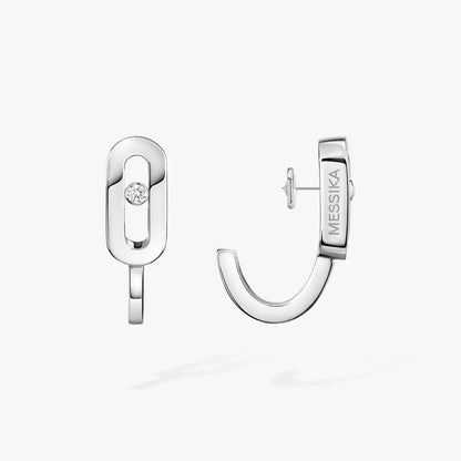 [KELA]MOVE CLASSIQUE MINI DIAMOND HOOP EARRINGS