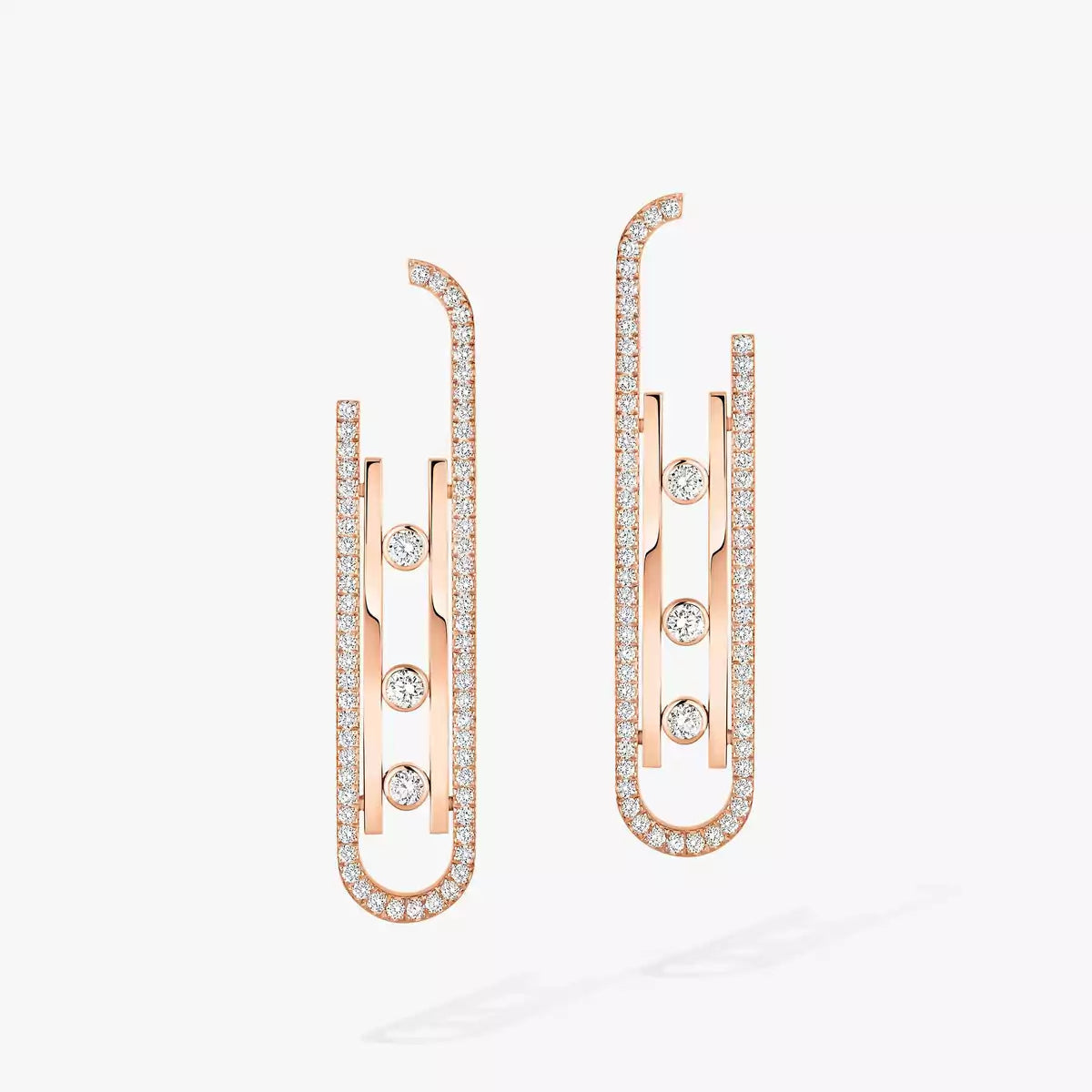 [KELA]MOVE KINETIC DIAMOND PENDANT EARRINGS
