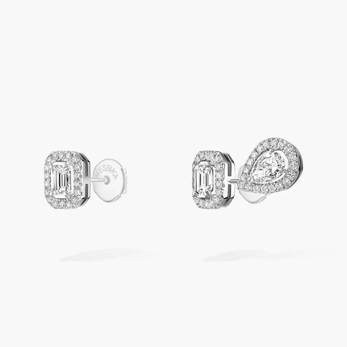 [KELA]MY TWIN 1+2 DIAMOND EARRINGS