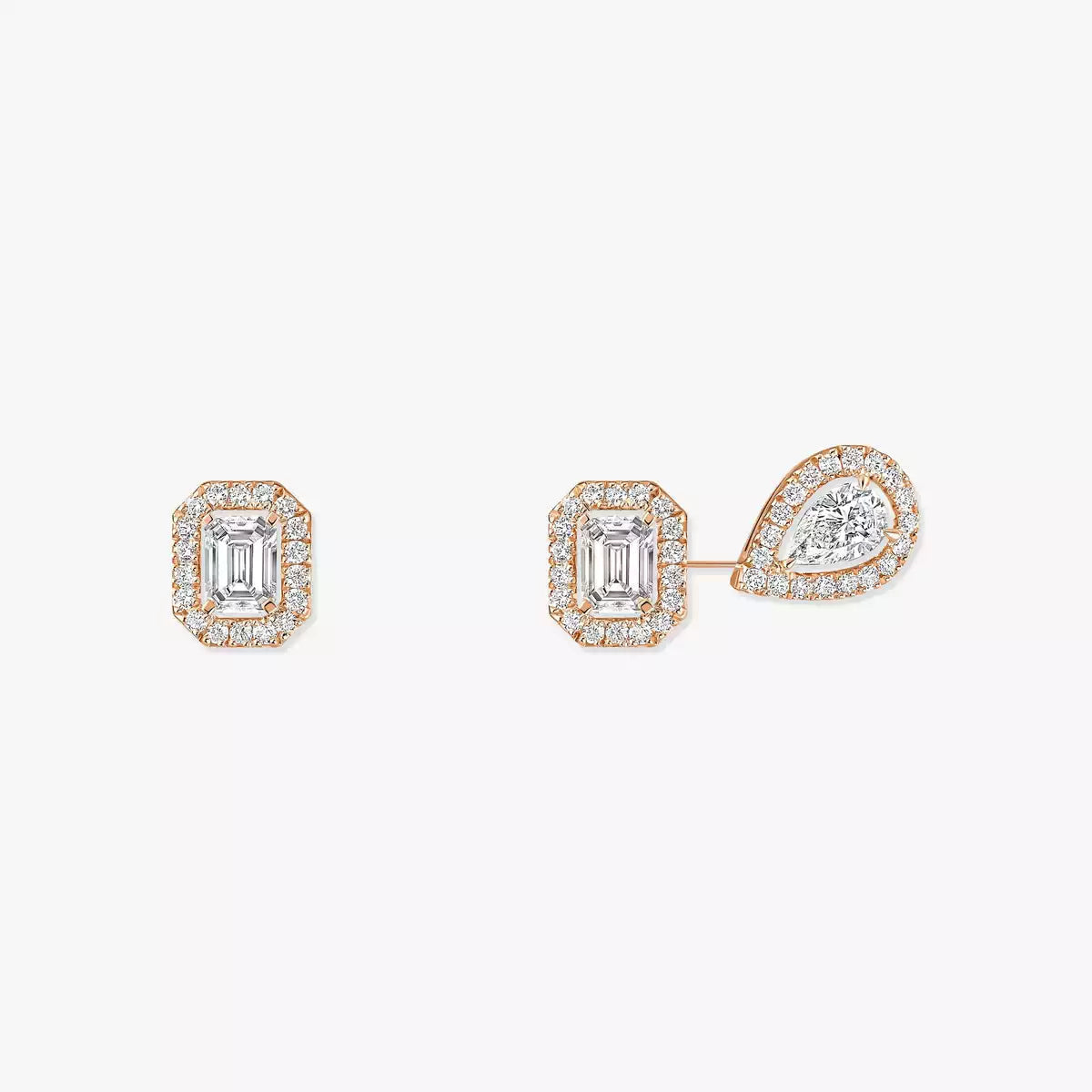 [KELA]MY TWIN 1+2 DIAMOND EARRINGS