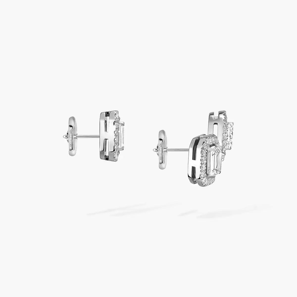 [KELA]MY TWIN 1+2 DIAMOND EARRINGS