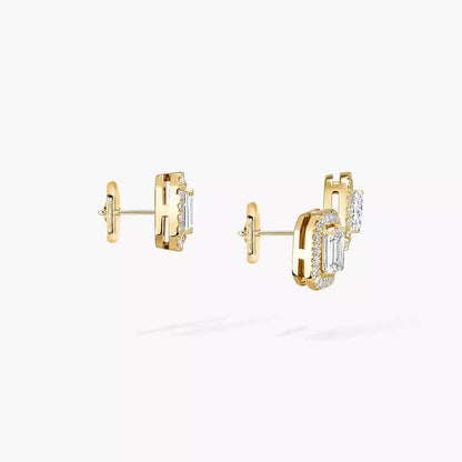 [KELA]MY TWIN 1+2 DIAMOND EARRINGS