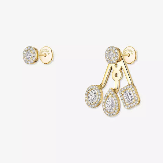 [KELA]MY TWIN TRIO DIAMOND EARRINGS