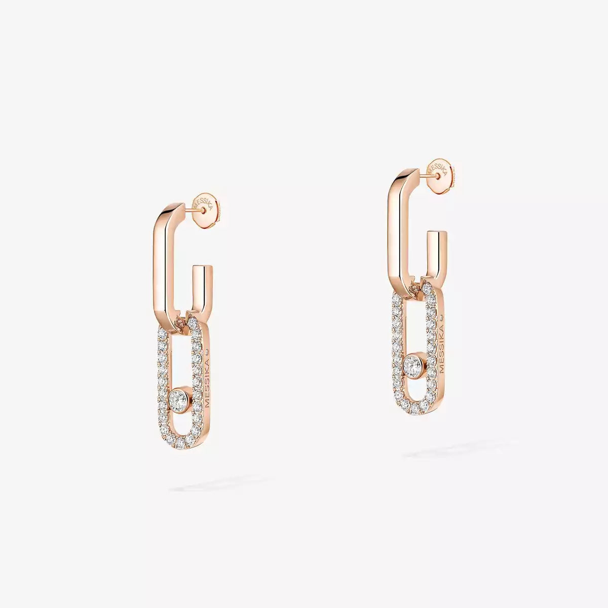 [KELA]MOVE LINK KINETIC DIAMOND EARRINGS