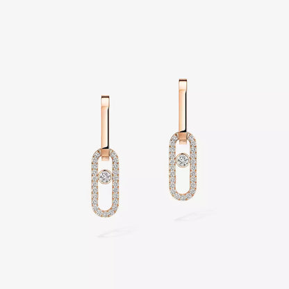 [KELA]MOVE LINK KINETIC DIAMOND EARRINGS