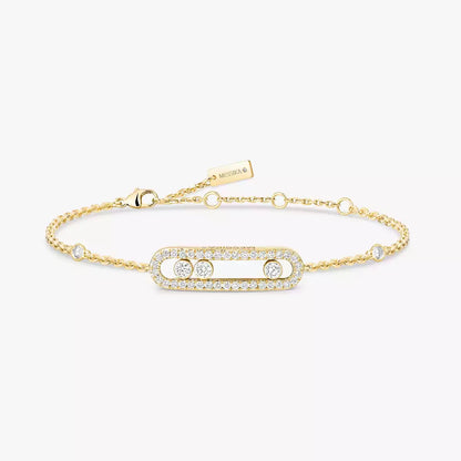 [KELA]PAVÉ BABY MOVE DIAMOND BRACELET