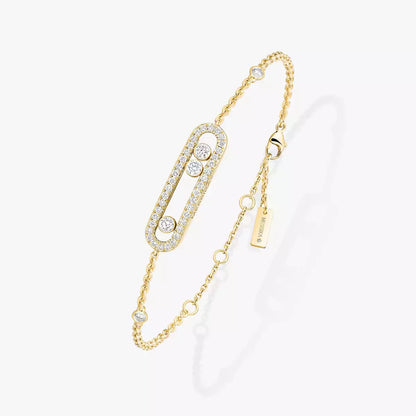 [KELA]PAVÉ BABY MOVE DIAMOND BRACELET