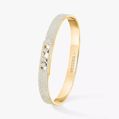 [KELA]MOVE NOA FULL-PAVÉ DIAMOND BANGLE BRACELET