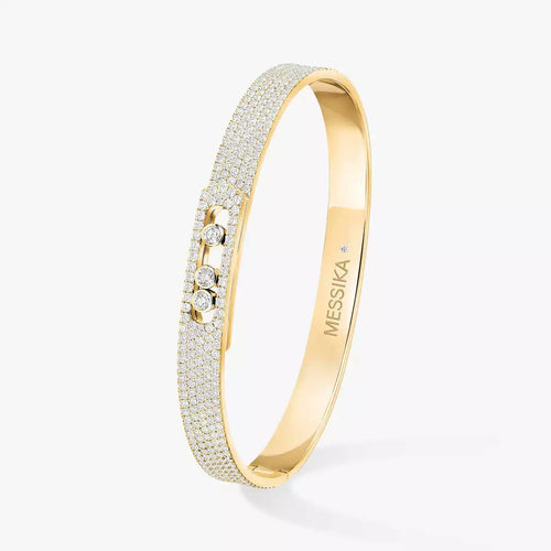 [KELA]MOVE NOA FULL-PAVÉ DIAMOND BANGLE BRACELET
