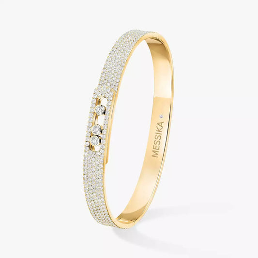 [KELA]MOVE NOA FULL-PAVÉ DIAMOND BANGLE BRACELET