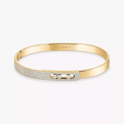 [KELA]MOVE NOA PAVÉ DIAMOND BANGLE BRACELET