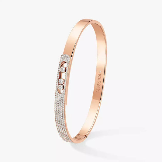 [KELA]MOVE NOA PAVÉ DIAMOND BANGLE BRACELET