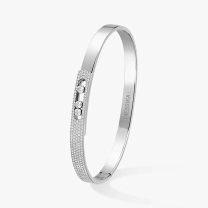 [KELA]MOVE NOA PAVÉ DIAMOND BANGLE BRACELET