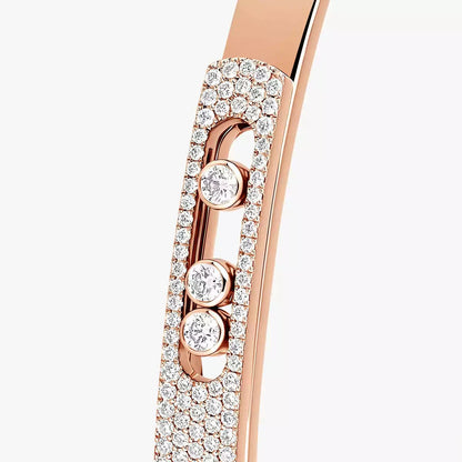 [KELA]MOVE NOA PAVÉ DIAMOND BANGLE BRACELET