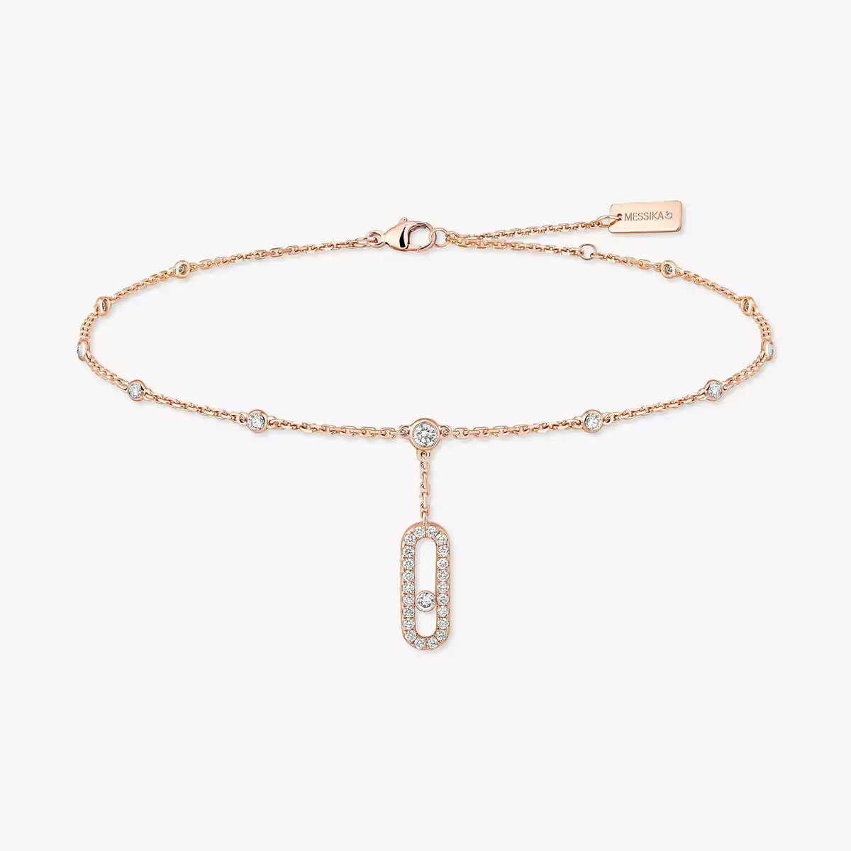 [KELA]MOVE UNO PAVÉ DIAMOND ANKLE BRACELET