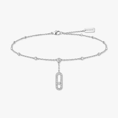 [KELA]MOVE UNO PAVÉ DIAMOND ANKLE BRACELET