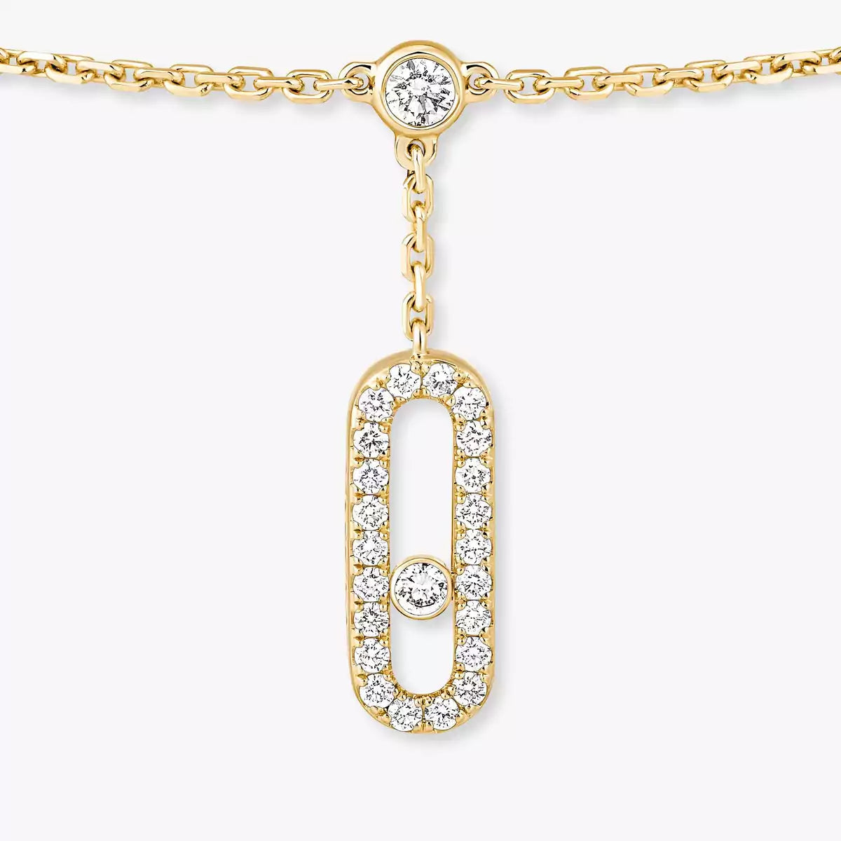 [KELA]MOVE UNO PAVÉ DIAMOND ANKLE BRACELET