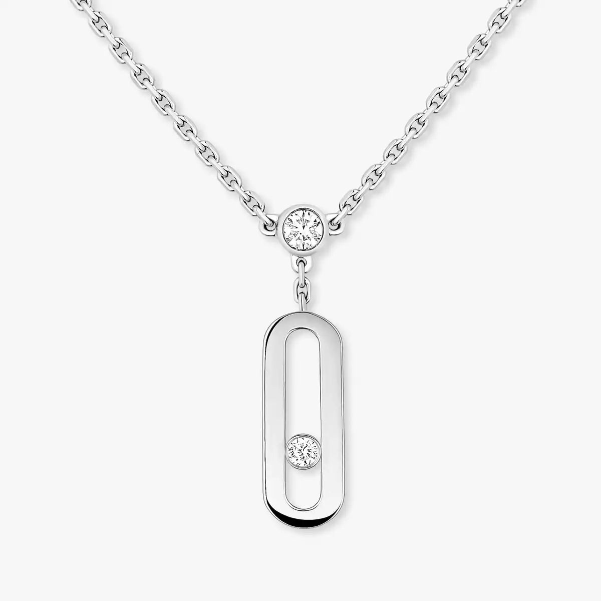 [KELA]MOVE UNO DOUBLE-PENDANT NECKLACE