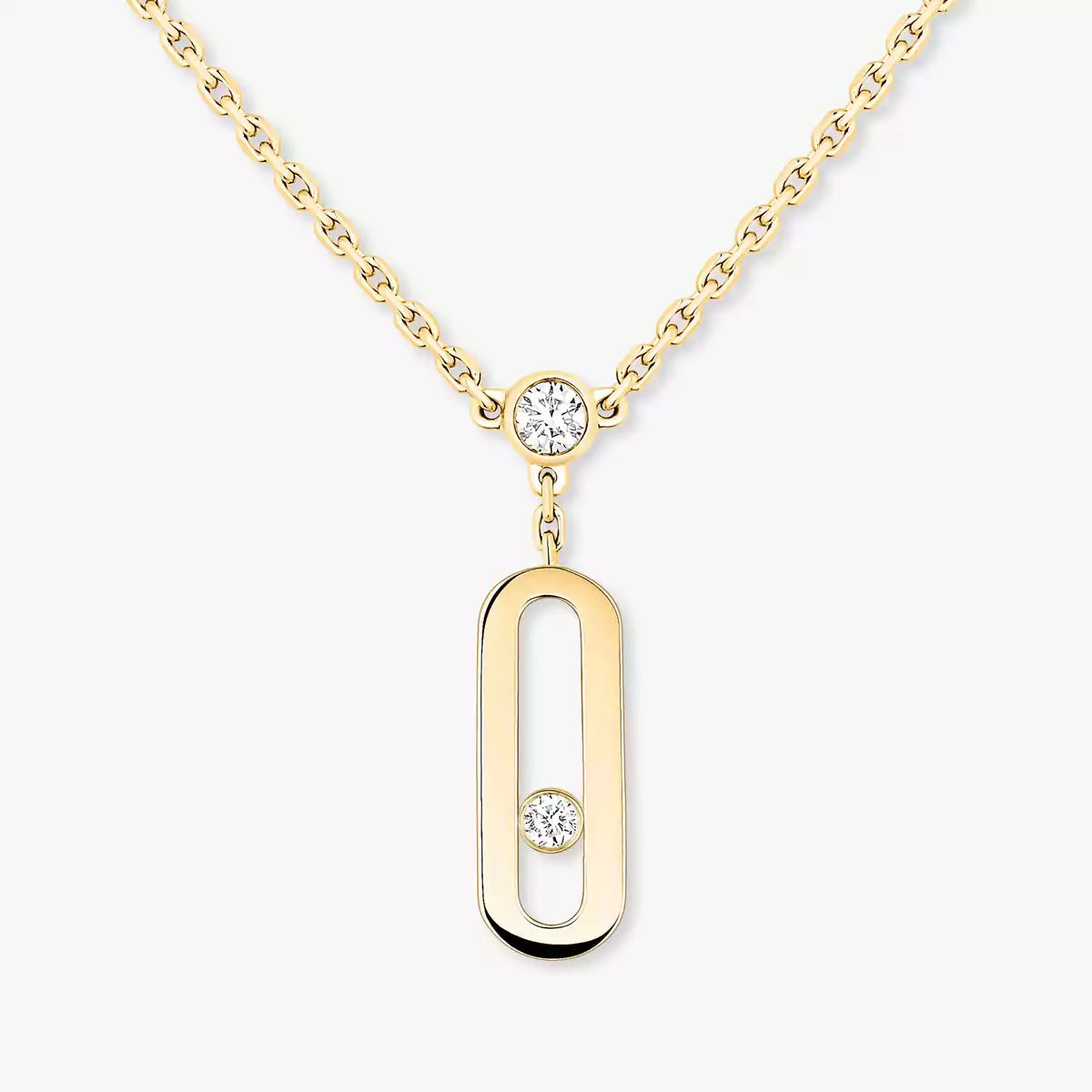 [KELA]MOVE UNO DOUBLE-PENDANT NECKLACE