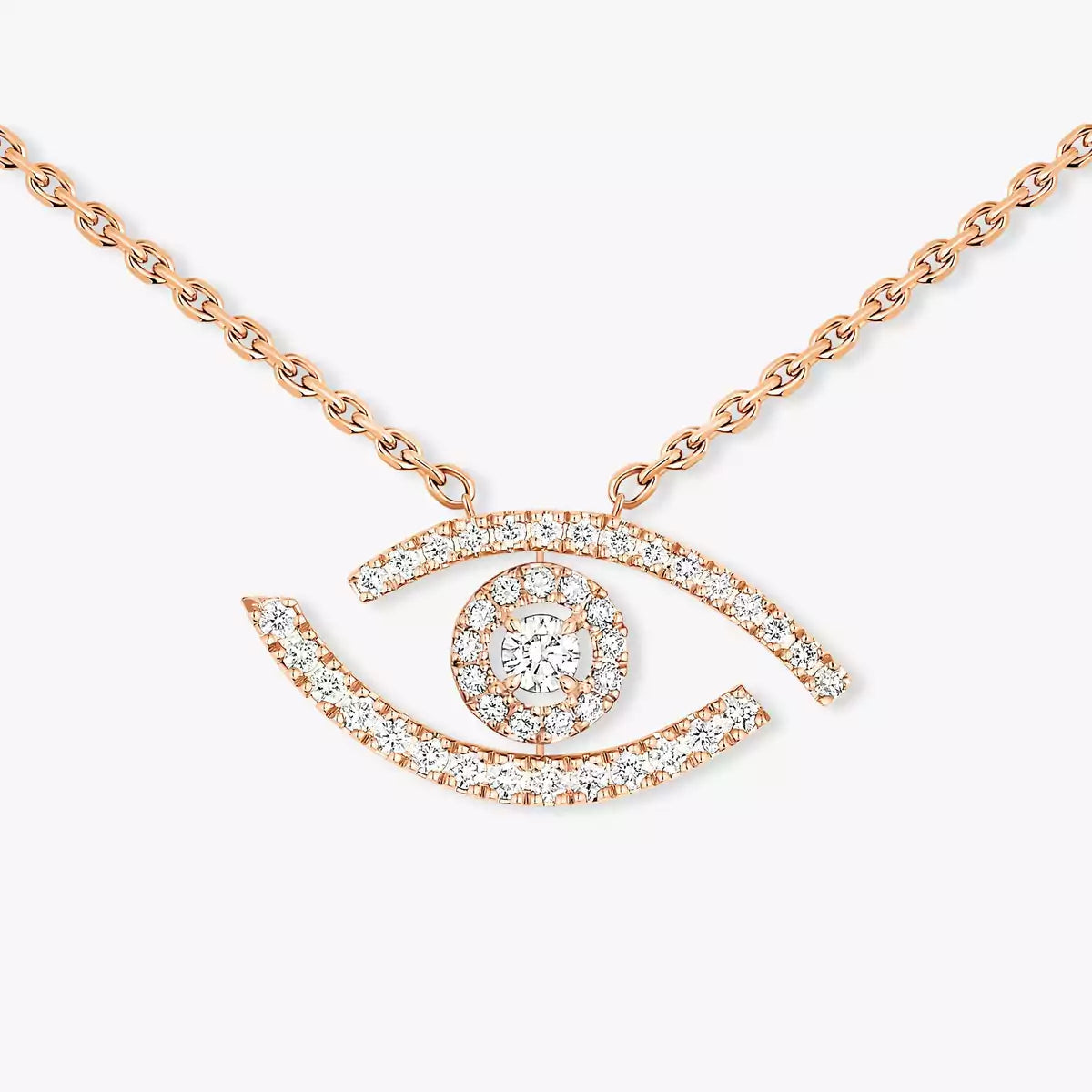 [KELA]PAVÉ DIAMOND LUCKY EYE NECKLACE