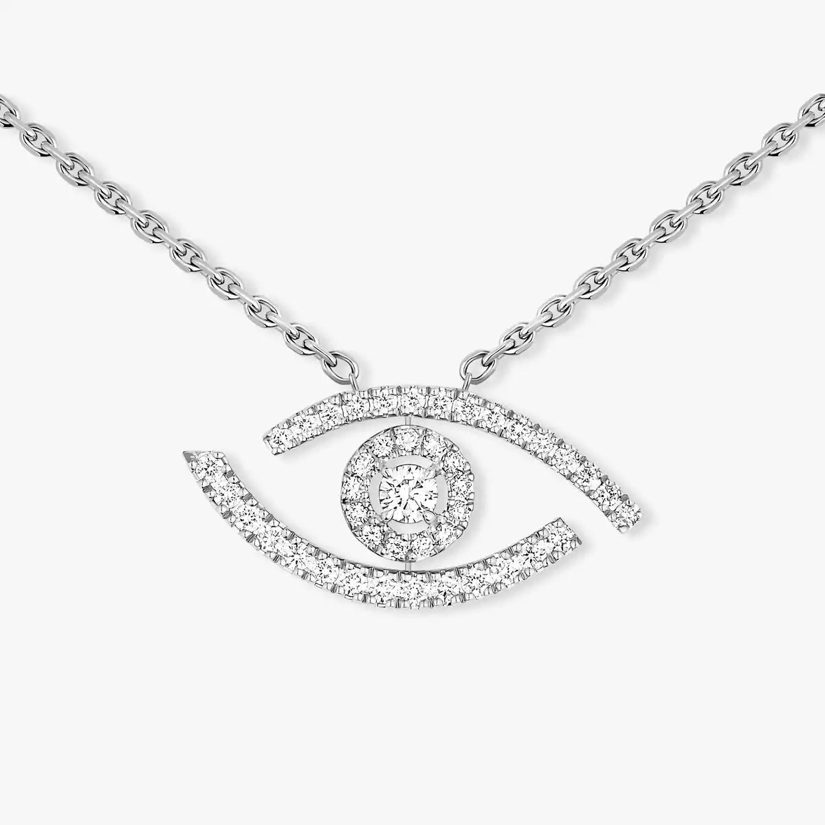 [KELA]PAVÉ DIAMOND LUCKY EYE NECKLACE
