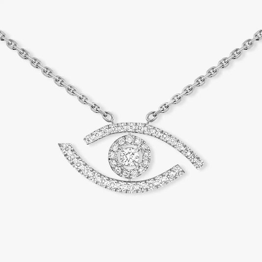 [KELA]PAVÉ DIAMOND LUCKY EYE NECKLACE
