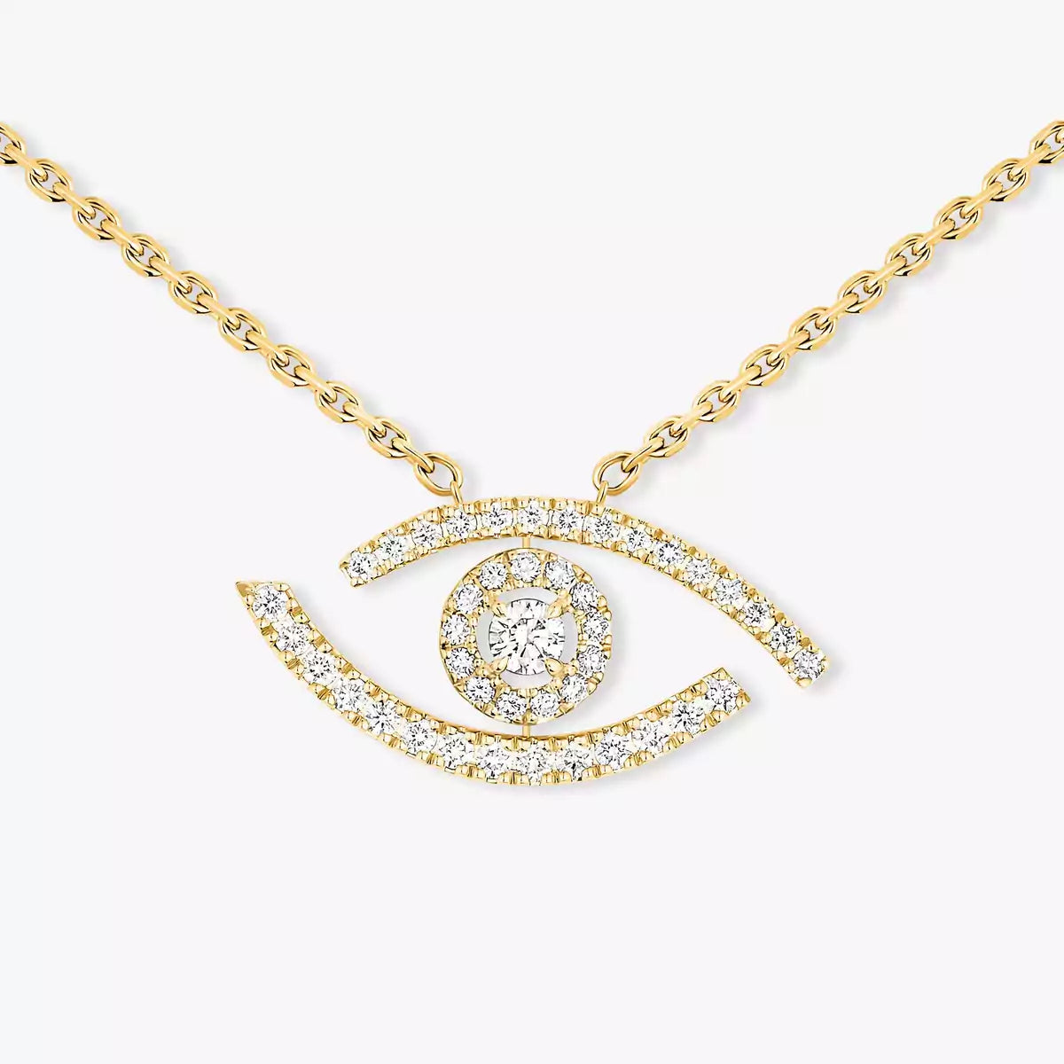[KELA]PAVÉ DIAMOND LUCKY EYE NECKLACE