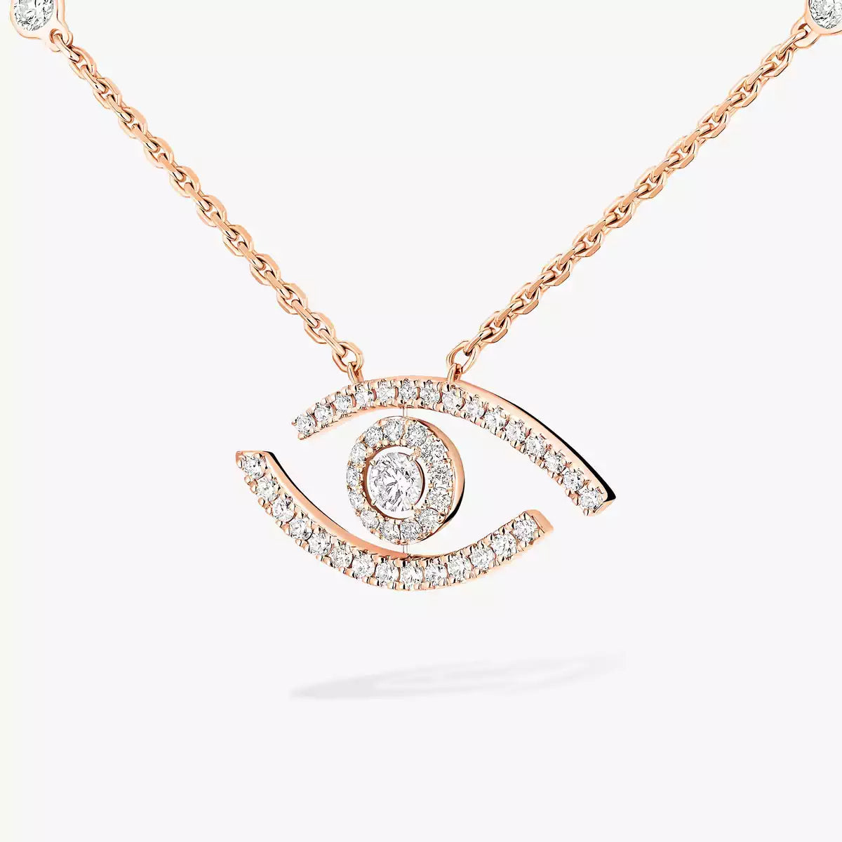 [KELA]PAVÉ DIAMOND LUCKY EYE NECKLACE
