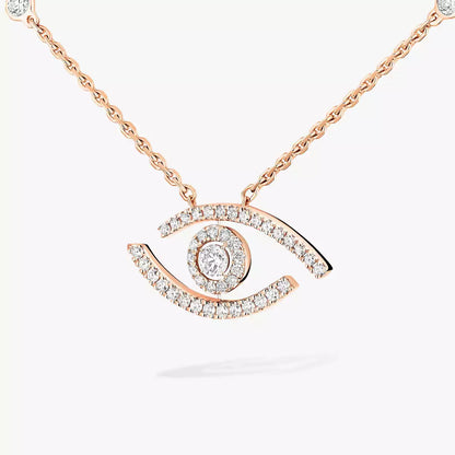 [KELA]PAVÉ DIAMOND LUCKY EYE NECKLACE