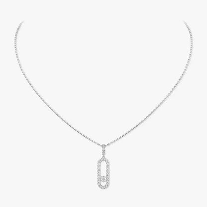 [KELA]MOVE UNO FULL PAVÉ DIAMOND NECKLACE