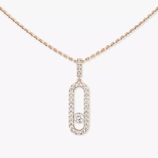 [KELA]MOVE UNO FULL PAVÉ DIAMOND NECKLACE