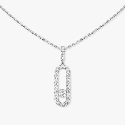 [KELA]MOVE UNO FULL PAVÉ DIAMOND NECKLACE