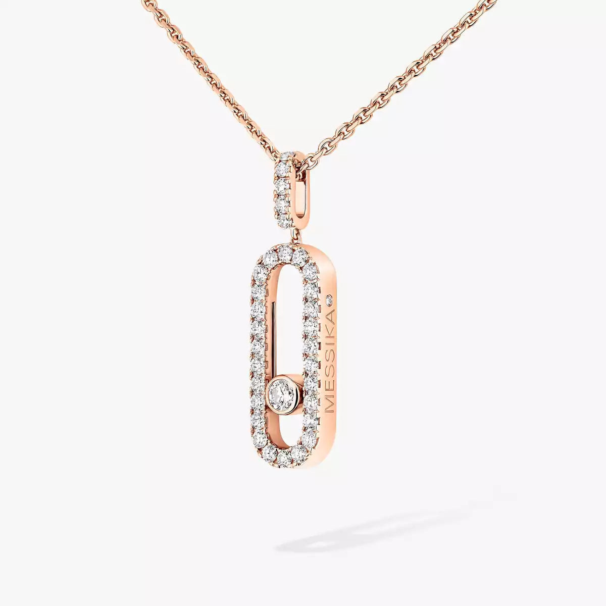 [KELA]MOVE UNO FULL PAVÉ DIAMOND NECKLACE
