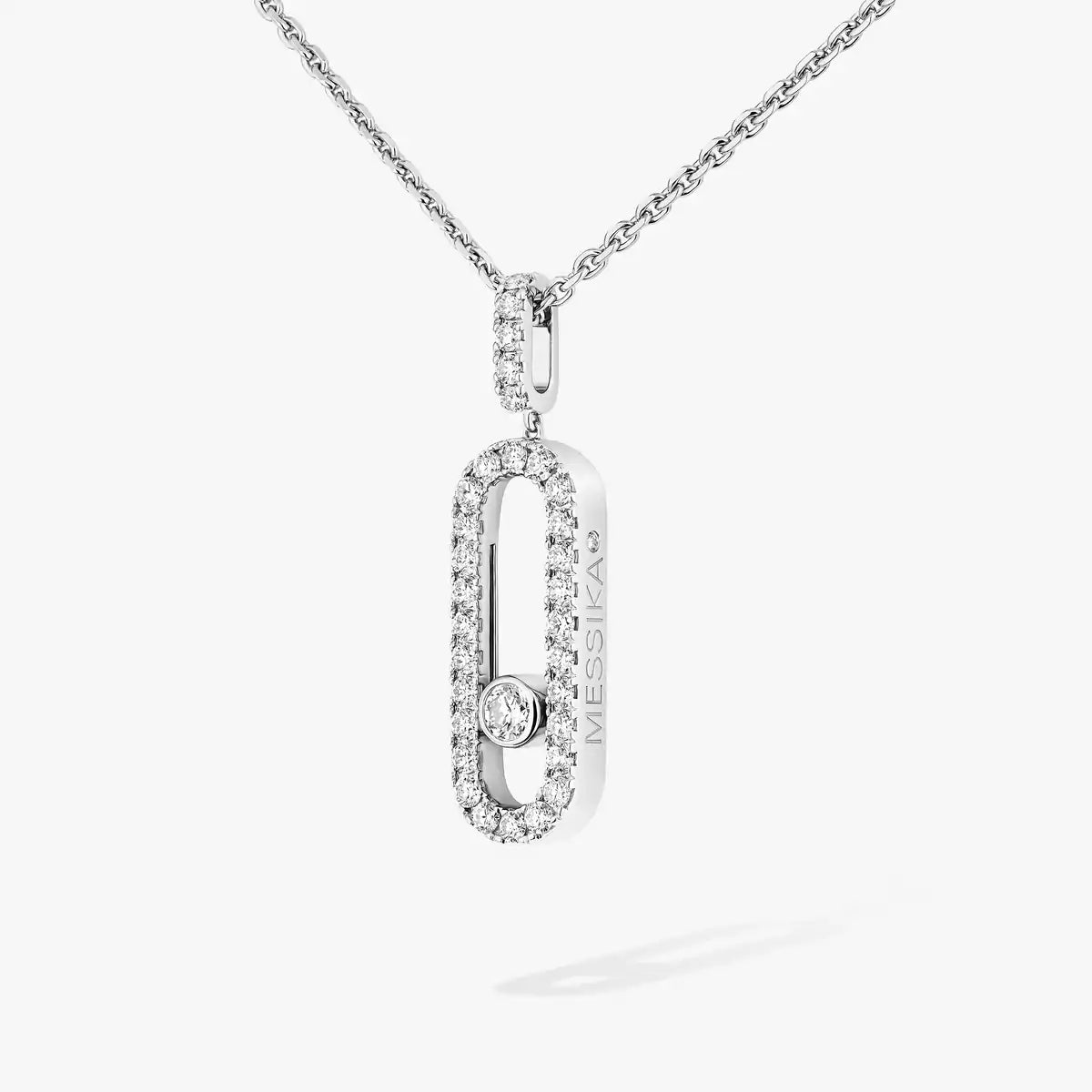 [KELA]MOVE UNO FULL PAVÉ DIAMOND NECKLACE