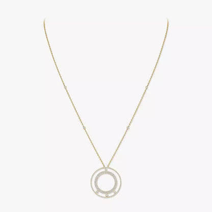 [KELA]MOVE ROMANE LONG PAVÉ DIAMOND NECKLACE