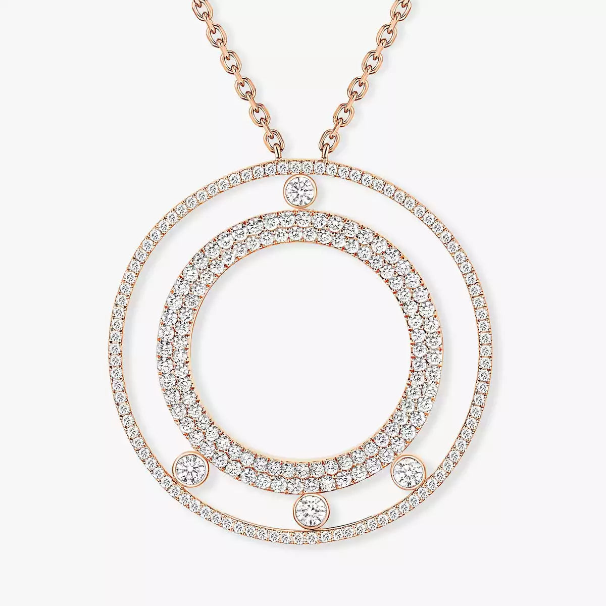 [KELA]MOVE ROMANE LONG PAVÉ DIAMOND NECKLACE