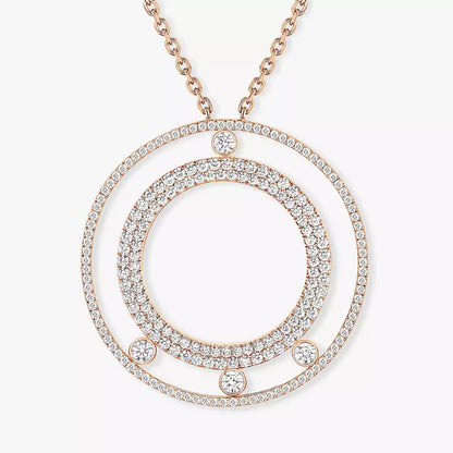 [KELA]MOVE ROMANE LONG PAVÉ DIAMOND NECKLACE