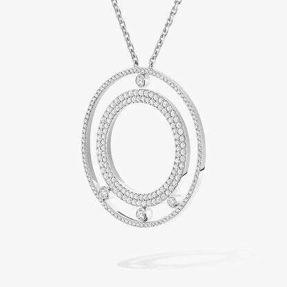 [KELA]MOVE ROMANE LONG PAVÉ DIAMOND NECKLACE