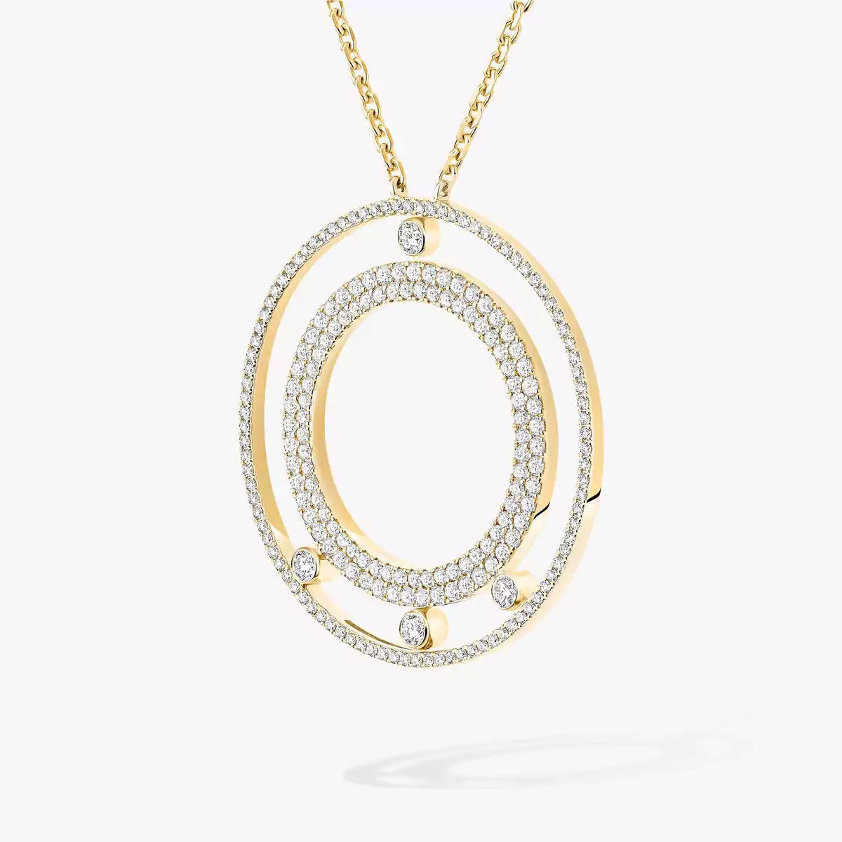 [KELA]MOVE ROMANE LONG PAVÉ DIAMOND NECKLACE
