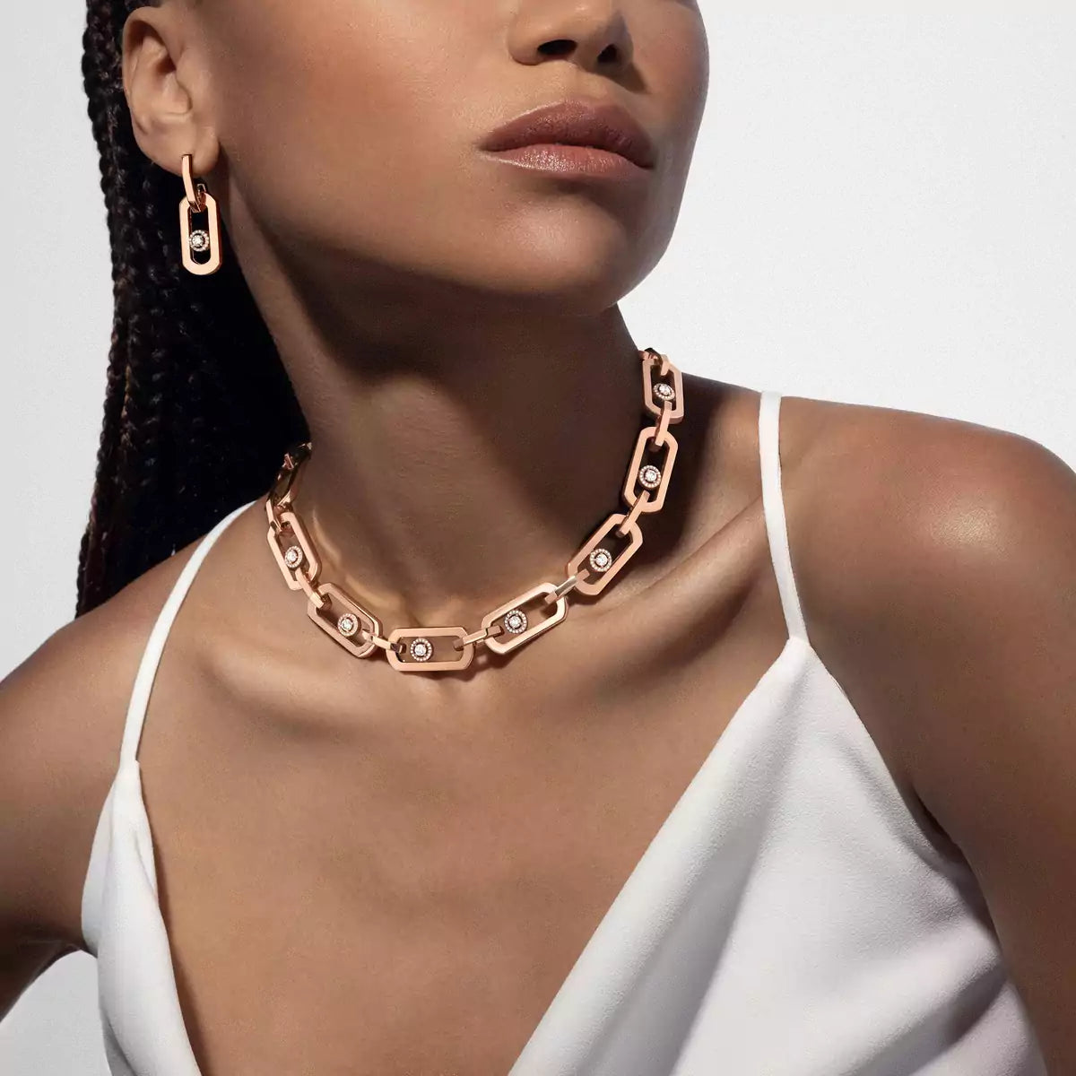 [KELA]SO MOVE XL DIAMOND PENDANT EARRINGS
