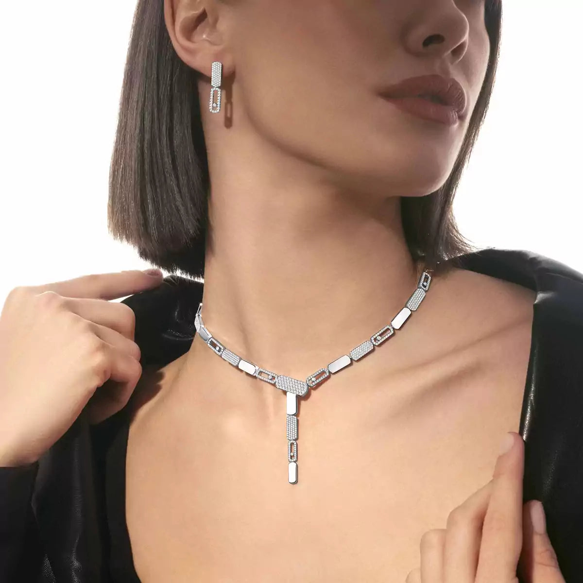 [KELA]IMPERIAL MOVE SM DIAMOND EARRINGS