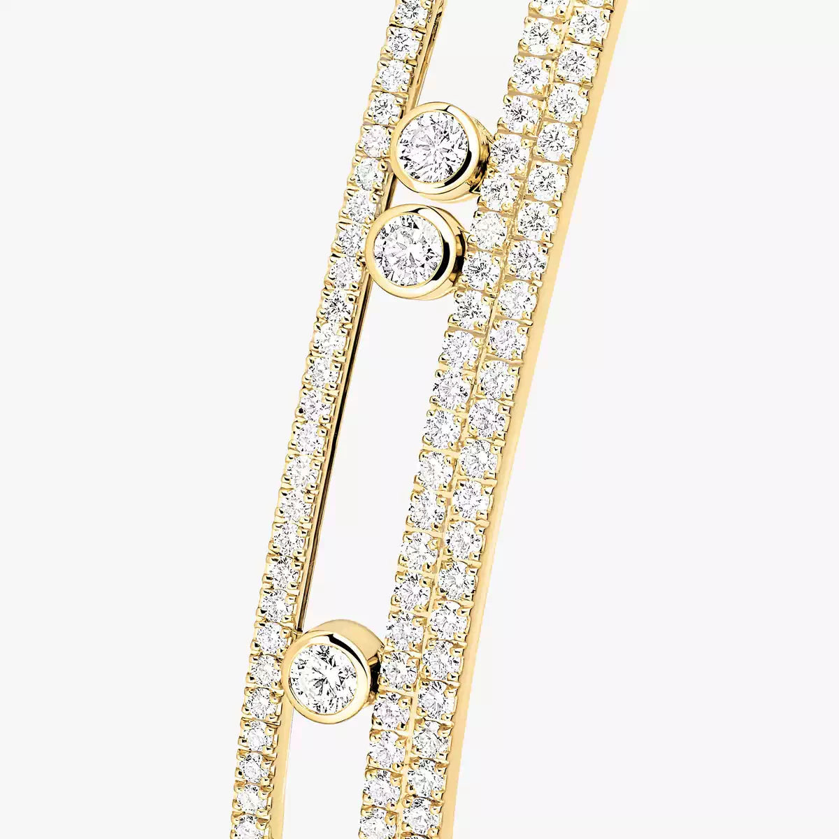 [KELA]MOVE ROMANE PAVÉ DIAMOND BANGLE BRACELET